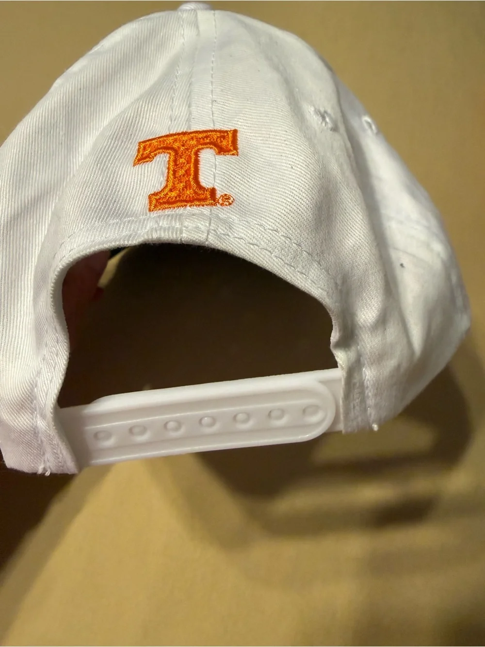Tennessee Vols Baseball “Daddy” Embroidered White Cap with Orange Lettering